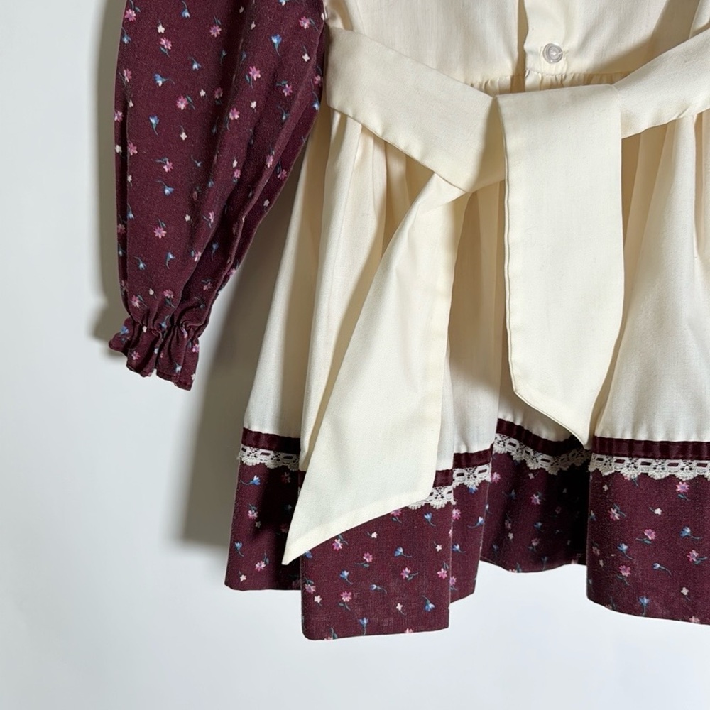Vintage Polly Flinders Hand Smocked Dress Size 24m/2T/3T - Picture 6 of 14